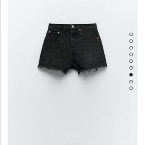 Zara high waisted jean shorts